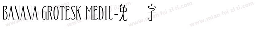BANANA GROTESK MEDIU字体转换